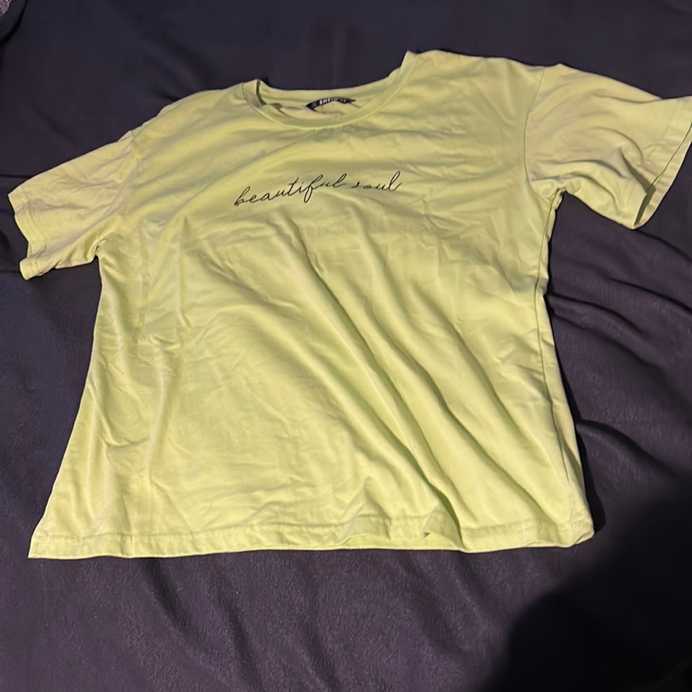 Green SHEIN Graphic Tee